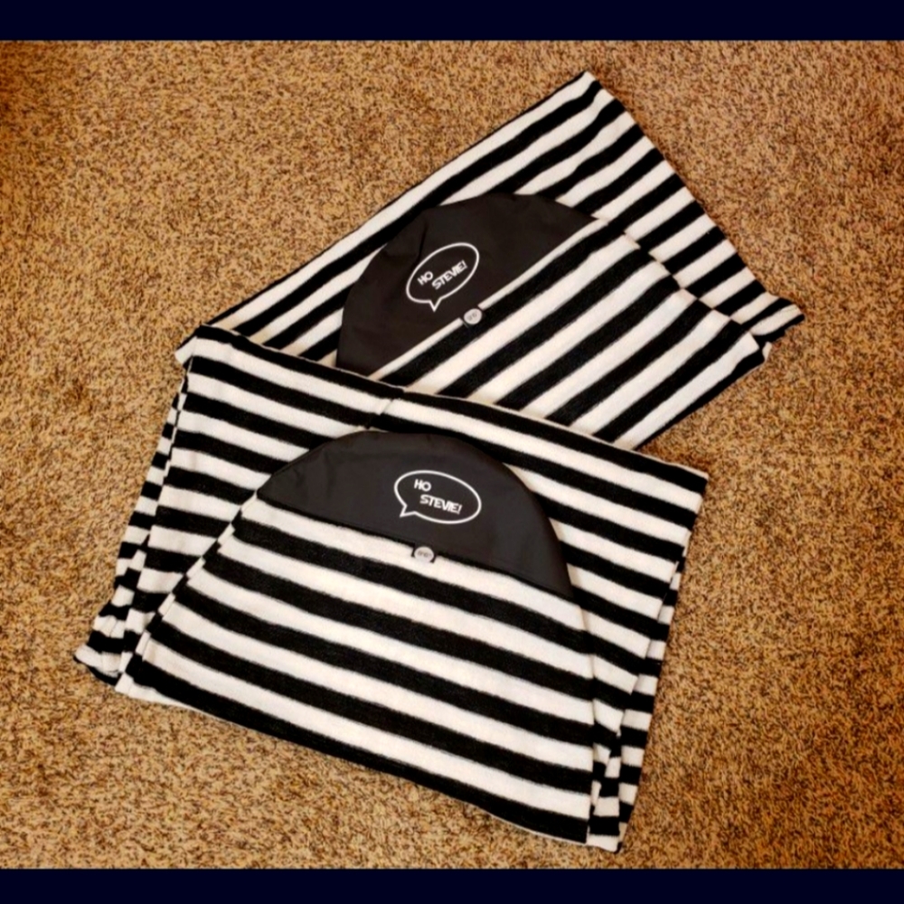 Ho Stevie! Surfboard Sock Cover Black/White (9'6")
